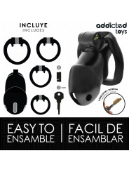 JAULA DE CASTIDAD M BDSM ADDICTED TOYS LOCKED MIDNIGHT CELL DE LA MARCA ADDICTED TOYS LOCKED