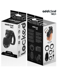 JAULA DE CASTIDAD M BDSM ADDICTED TOYS LOCKED MIDNIGHT CELL DE LA MARCA ADDICTED TOYS LOCKED