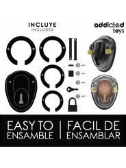 JAULA PENE BDSM BLOQUEO SIN LLAVE ADDICTED TOYS LOCKED DE LA MARCA ADDICTED TOYS LOCKED