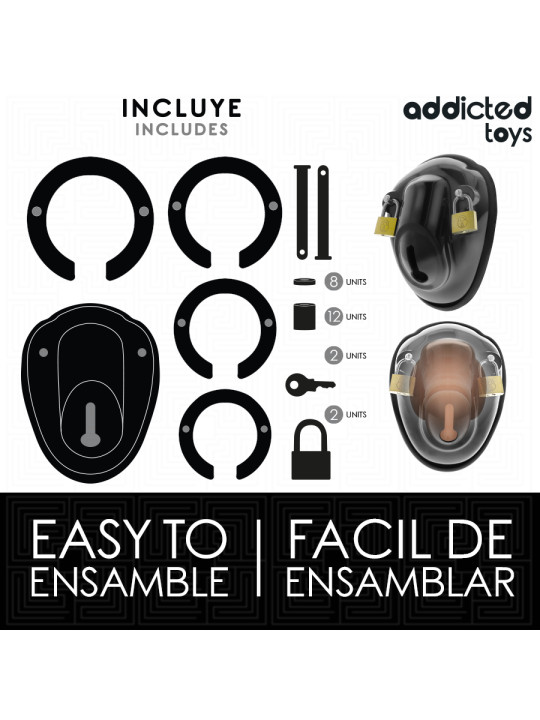JAULA PENE BDSM BLOQUEO SIN LLAVE ADDICTED TOYS LOCKED DE LA MARCA ADDICTED TOYS LOCKED