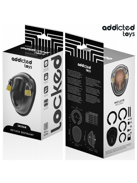 JAULA PENE BDSM BLOQUEO SIN LLAVE ADDICTED TOYS LOCKED DE LA MARCA ADDICTED TOYS LOCKED