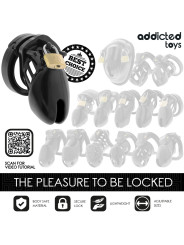 JAULA PENE TALLA S OBSIDIAN HOLD BDSM SUMISIÓN ELEGANTE DE LA MARCA ADDICTED TOYS LOCKED