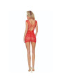 BODYSTOCKING ENCAJE ROJO PASSION BS111 LENCERÍA SEXY DE LA MARCA PASSION WOMAN BODYSTOCKINGS