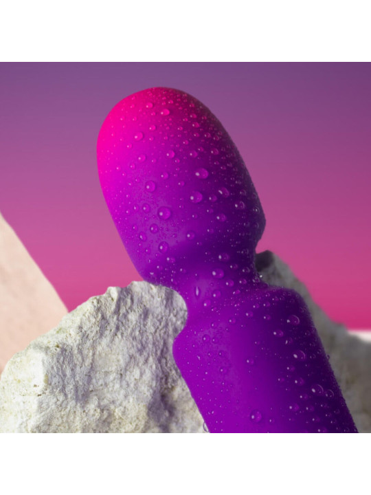 VIBRADOR WAND MINI ROCKS-OFF GLO-GIRL MORADO IPX7 DE LA MARCA ROCKS-OFF