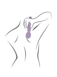 VIBRADOR WAND FLEXIBLE ROCKS-OFF ORIEL SILICONA SUAVE DE LA MARCA ROCKS-OFF