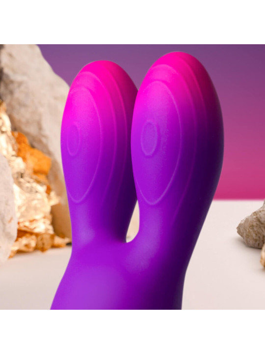 VIBRADOR CONEJO FLEXIBLE 10 MODOS SILICONA IMPERMEABLE DE LA MARCA ROCKS-OFF