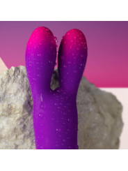 VIBRADOR CONEJO FLEXIBLE 10 MODOS SILICONA IMPERMEABLE DE LA MARCA ROCKS-OFF