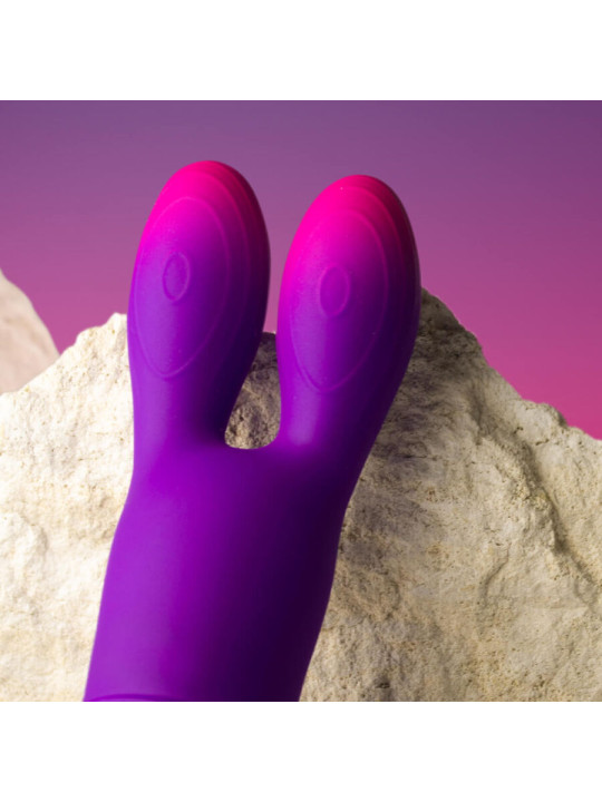 VIBRADOR CONEJO FLEXIBLE 10 MODOS SILICONA IMPERMEABLE DE LA MARCA ROCKS-OFF