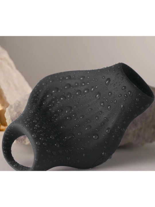 MASTURBADOR VIBRADOR PALM NEGRO ROCKS-OFF FLEXIBLE DE LA MARCA ROCKS-OFF