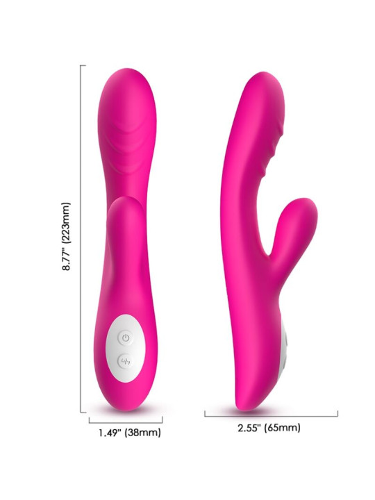 VIBRADOR EFECTO CALOR SPARK FUCSIA 9 MODOS DE LA MARCA ARMONY VIBRATORS