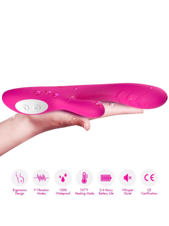 VIBRADOR EFECTO CALOR SPARK FUCSIA 9 MODOS DE LA MARCA ARMONY VIBRATORS
