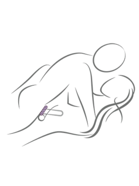 ANILLO MASTURBADOR TWIST ROCKS-OFF SILICONA NEGRO DE LA MARCA ROCKS-OFF