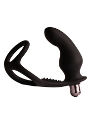 ROCKS-OFF RO-ZEN PRO PLUG ANAL Y ANILLO VIBRADOR NEGRO DE LA MARCA ROCKS-OFF