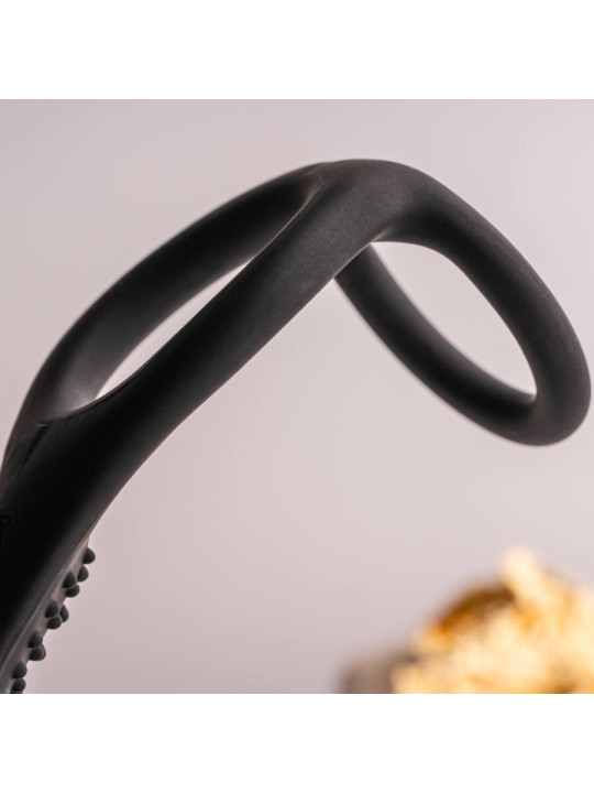 ROCKS-OFF RO-ZEN PRO PLUG ANAL Y ANILLO VIBRADOR NEGRO DE LA MARCA ROCKS-OFF