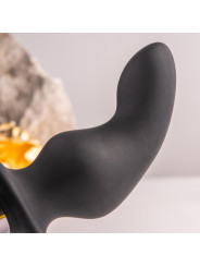ROCKS-OFF RO-ZEN PRO PLUG ANAL Y ANILLO VIBRADOR NEGRO DE LA MARCA ROCKS-OFF