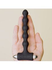 PLUG ANAL VIBRADOR PERLAS SILICONA 7 MODOS IMPERMEABLE DE LA MARCA ROCKS-OFF