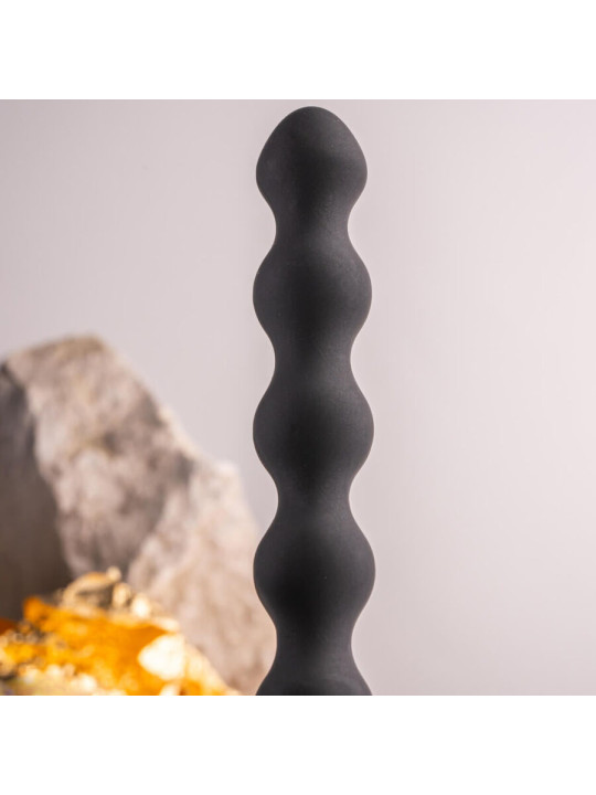PLUG ANAL VIBRADOR PERLAS SILICONA 7 MODOS IMPERMEABLE DE LA MARCA ROCKS-OFF