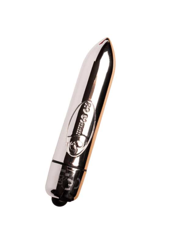 VIBRADOR BALA CLITORIS ROCKS-OFF RO-80 PLATEADO SILICONA DE LA MARCA ROCKS-OFF
