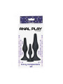 SET 3 PLUGS ANALES SILICONA CURVOS TOYJOY PROGRESIVO NEGRO DE LA MARCA TOYJOY
