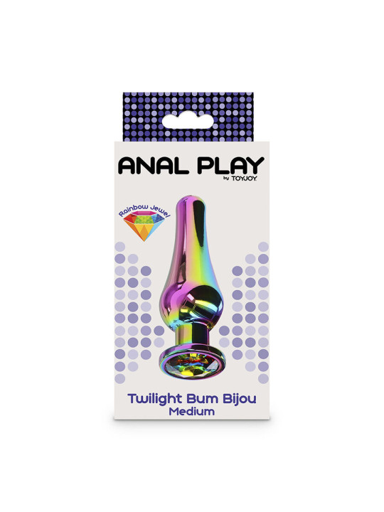 TOYJOY PLUG ANAL ALUMINIO JOYA ARCOÍRIS MEDIANO DE LA MARCA TOYJOY