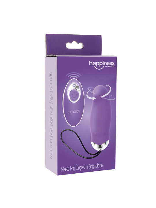 VIBRADOR REMOTO HUEVO TOYJOY EGGSPLODE 8 MODOS SILICONA DE LA MARCA TOYJOY