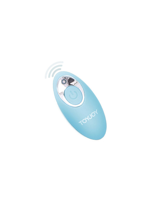 VIBRADOR HUEVO AZUL CONTROL REMOTO 8 MODOS SILICONA DE LA MARCA TOYJOY