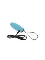 VIBRADOR HUEVO AZUL CONTROL REMOTO 8 MODOS SILICONA DE LA MARCA TOYJOY