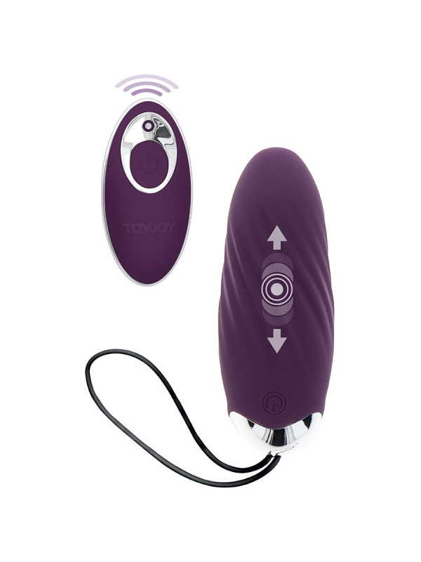 VIBRADOR HUEVO REMOTO 8 MODOS SILICONA SUAVE MORADO DE LA MARCA TOYJOY