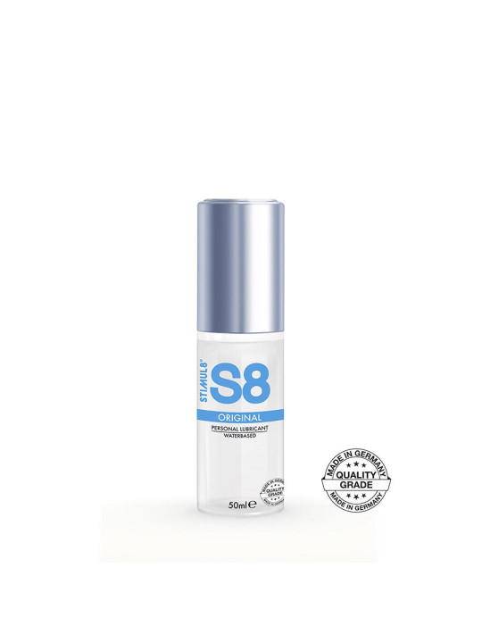 LUBRICANTE BASE AGUA STIMUL8 S8 50ML NATURAL SIN RESIDUOS DE LA MARCA STIMUL8