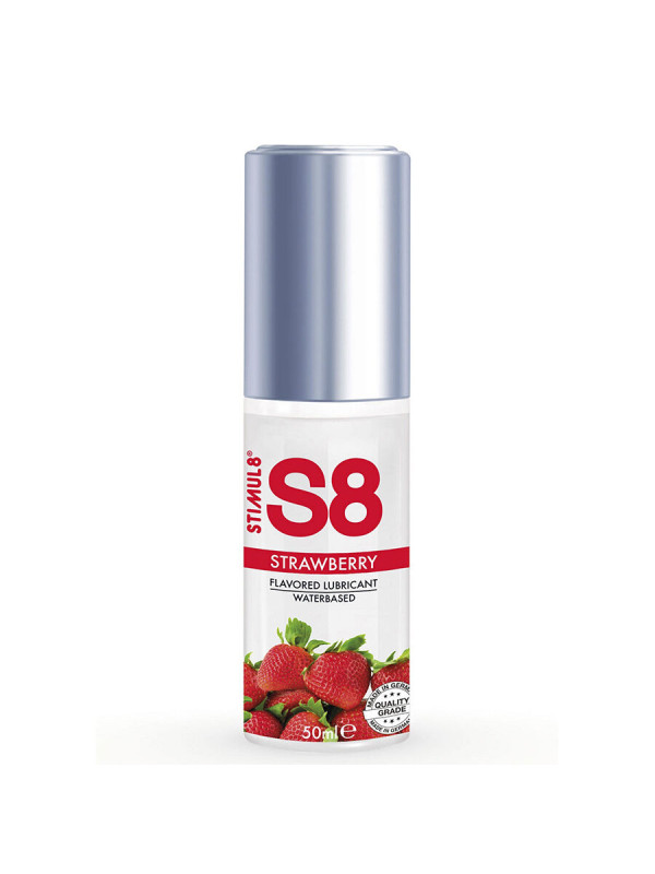 LUBRICANTE SABOR FRESA STIMUL8 S8 50ML BASE AGUA DE LA MARCA STIMUL8