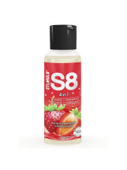 LUBRICANTE 4 EN 1 SABOR FRESA CALENTAMIENTO 125ML DE LA MARCA STIMUL8