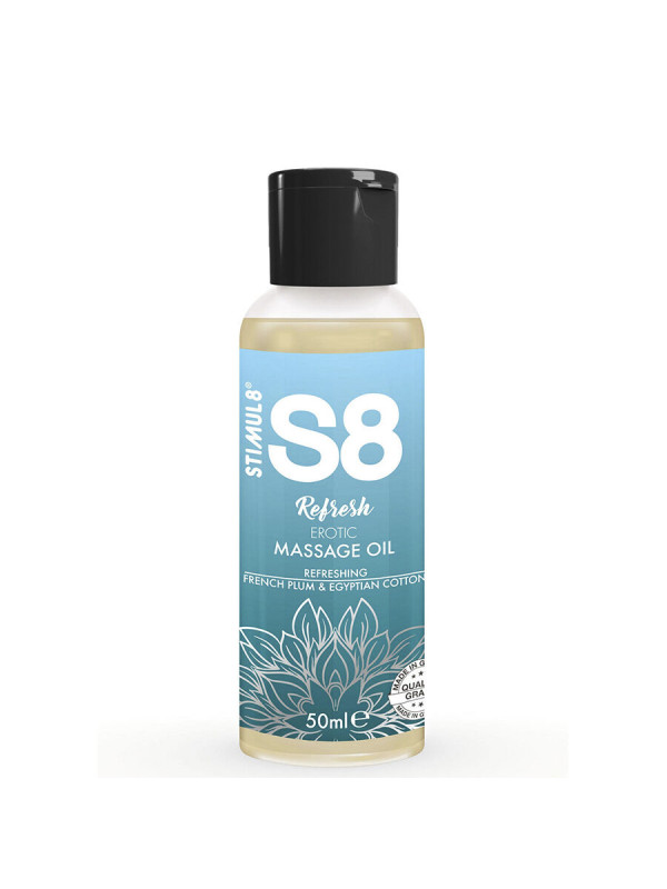 ACEITE DE MASAJE ERÓTICO ALGODÓN Y CIRUELA 50 ML DE LA MARCA STIMUL8