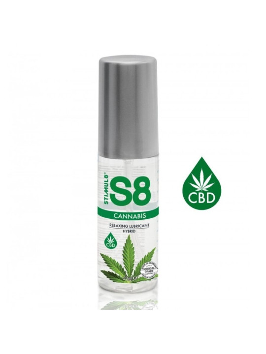 LUBRICANTE HÍBRIDO CANNABIS EFECTO CALOR STIMUL8 50ML DE LA MARCA STIMUL8