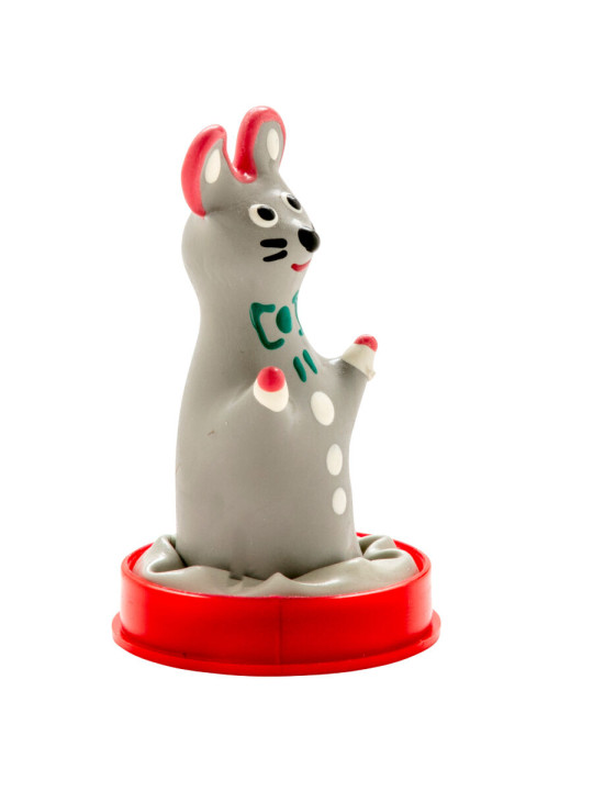 PRESERVATIVO DECORADO A MANO DISEÑO RATÓN MODELO 1 DE LA MARCA CONDOMERIE