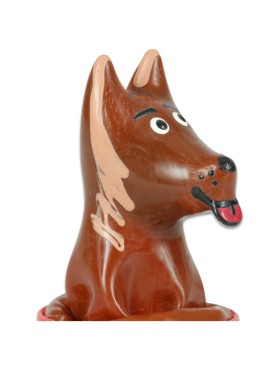 PRESERVATIVO DECORADO PERRO PINTADO A MANO DIVERTIDO DE LA MARCA CONDOMERIE