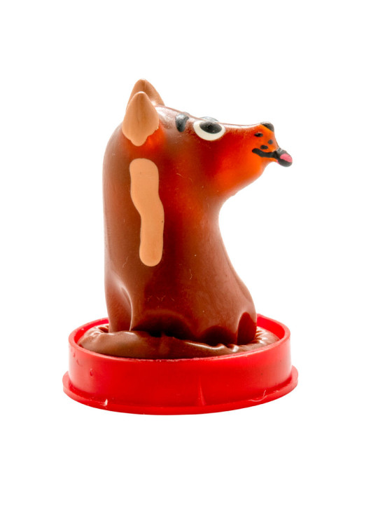 PRESERVATIVO DECORADO PERRO PINTADO A MANO DIVERTIDO DE LA MARCA CONDOMERIE