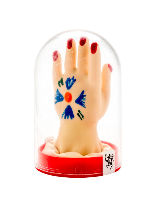 PRESERVATIVO DECORADO A MANO PALMA DE LA MANO MODELO 1 DE LA MARCA CONDOMERIE