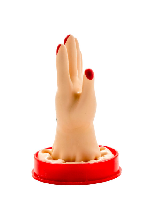 PRESERVATIVO DECORADO A MANO PALMA DE LA MANO MODELO 1 DE LA MARCA CONDOMERIE