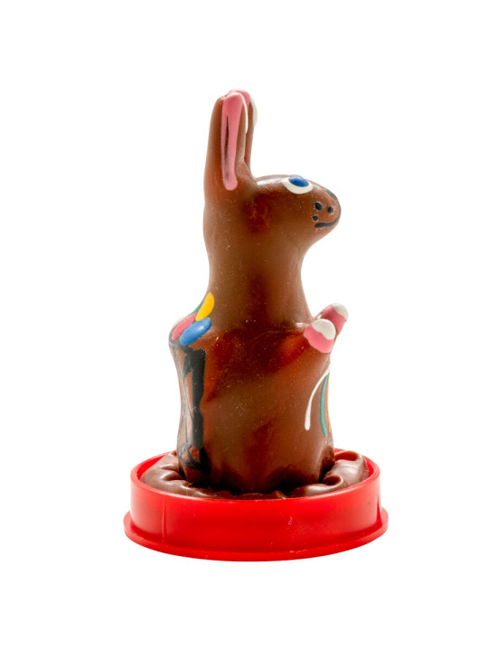 PRESERVATIVO DECORADO CONEJITO PASCUA PINTADO A MANO DE LA MARCA CONDOMERIE