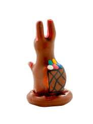 PRESERVATIVO DECORADO CONEJITO PASCUA PINTADO A MANO DE LA MARCA CONDOMERIE
