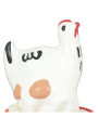 PRESERVATIVO DECORADO A MANO DISEÑO POLLO BLANCO ÚNICO DE LA MARCA CONDOMERIE
