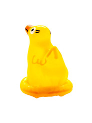 PRESERVATIVO DECORATIVO PATO PINTADO A MANO SEXSHOP DE LA MARCA CONDOMERIE