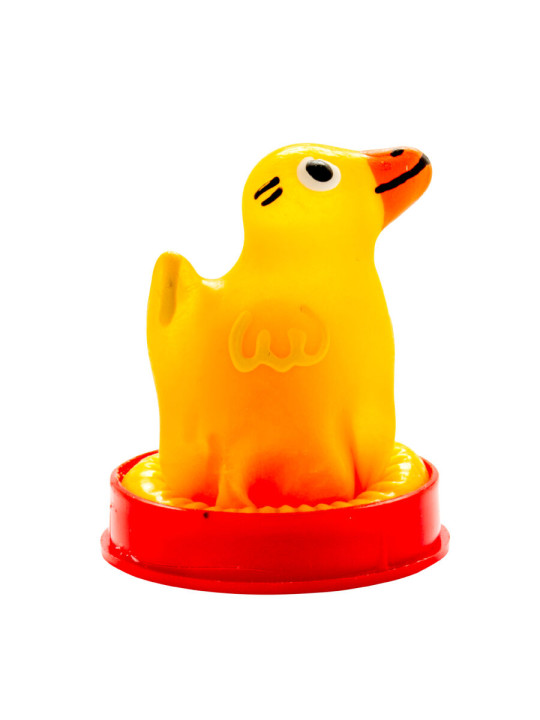 PRESERVATIVO DECORATIVO PATO PINTADO A MANO SEXSHOP DE LA MARCA CONDOMERIE