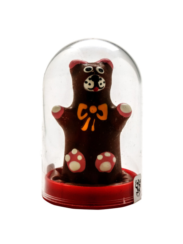 PRESERVATIVO DECORATIVO OSO PELUCHE PINTADO A MANO DE LA MARCA CONDOMERIE