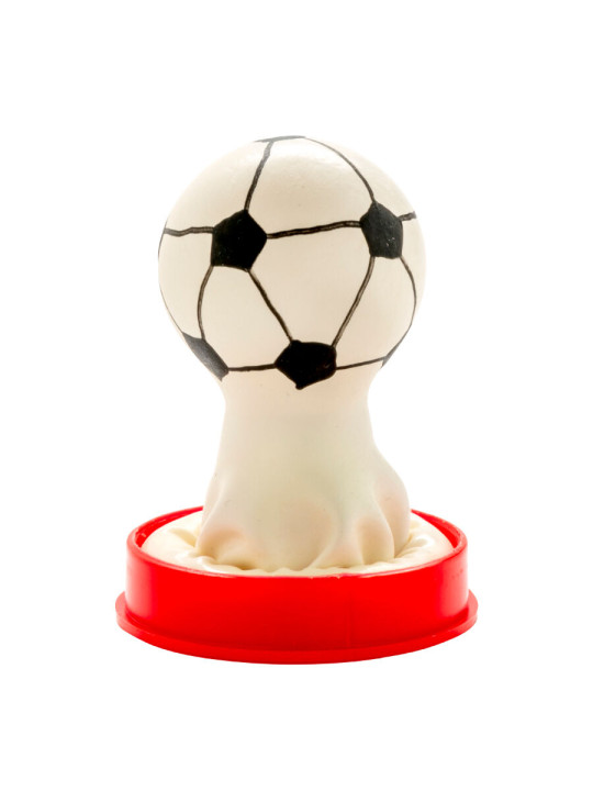 PRESERVATIVO FÚTBOL AMERICANO DISEÑO PINTADO A MANO DE LA MARCA CONDOMERIE