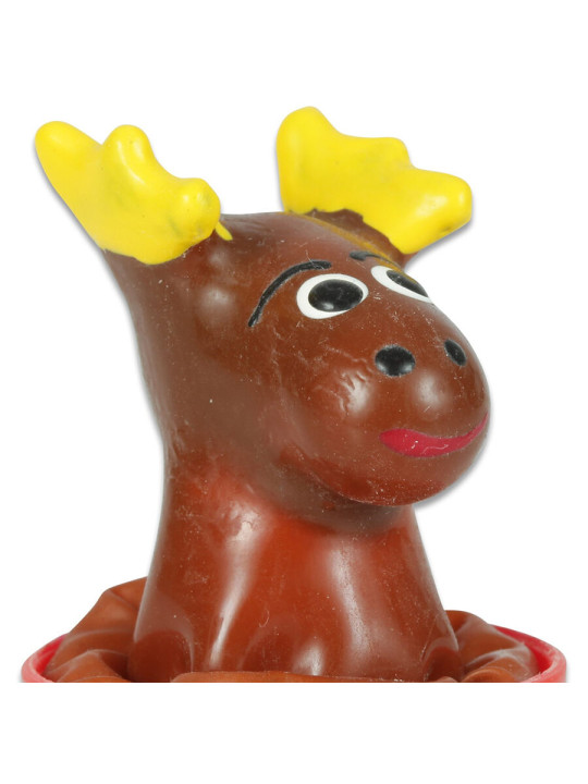 PRESERVATIVO DECORATIVO ALCE PINTADO A MANO ÚNICO DE LA MARCA CONDOMERIE