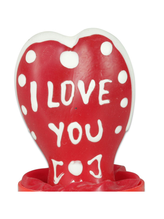 PRESERVATIVO DECORADO A MANO CORAZÓN TE AMO - EROTISMO DE LA MARCA CONDOMERIE
