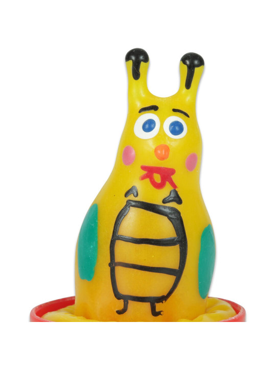 PRESERVATIVO ABEJA PINTADO A MANO - ARTE ERÓTICO ÚNICO DE LA MARCA CONDOMERIE