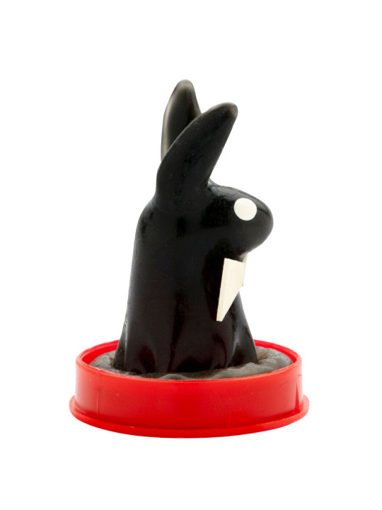 PRESERVATIVO PLAY BOY DECORADO A MANO CON DISEÑO ARTESANAL DE LA MARCA CONDOMERIE