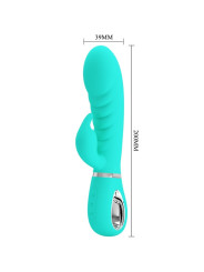 VIBRADOR PUNTO G Y CLÍTORIS PRETTY LOVE VERDE AGUA DE LA MARCA PRETTY LOVE FLIRTATION